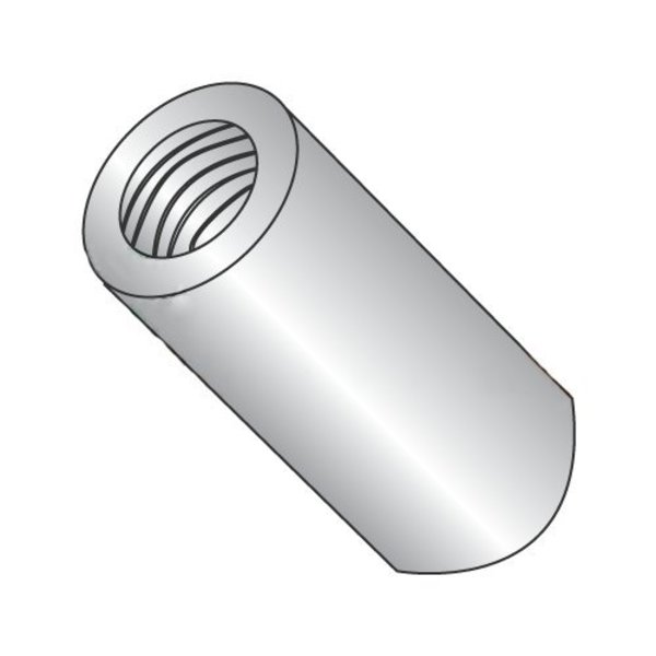 Newport Fasteners Round Standoffs, #6-32 Thrd Sz, 1/2 in Bd L, Aluminum Plain, 1/4 in OD 684575